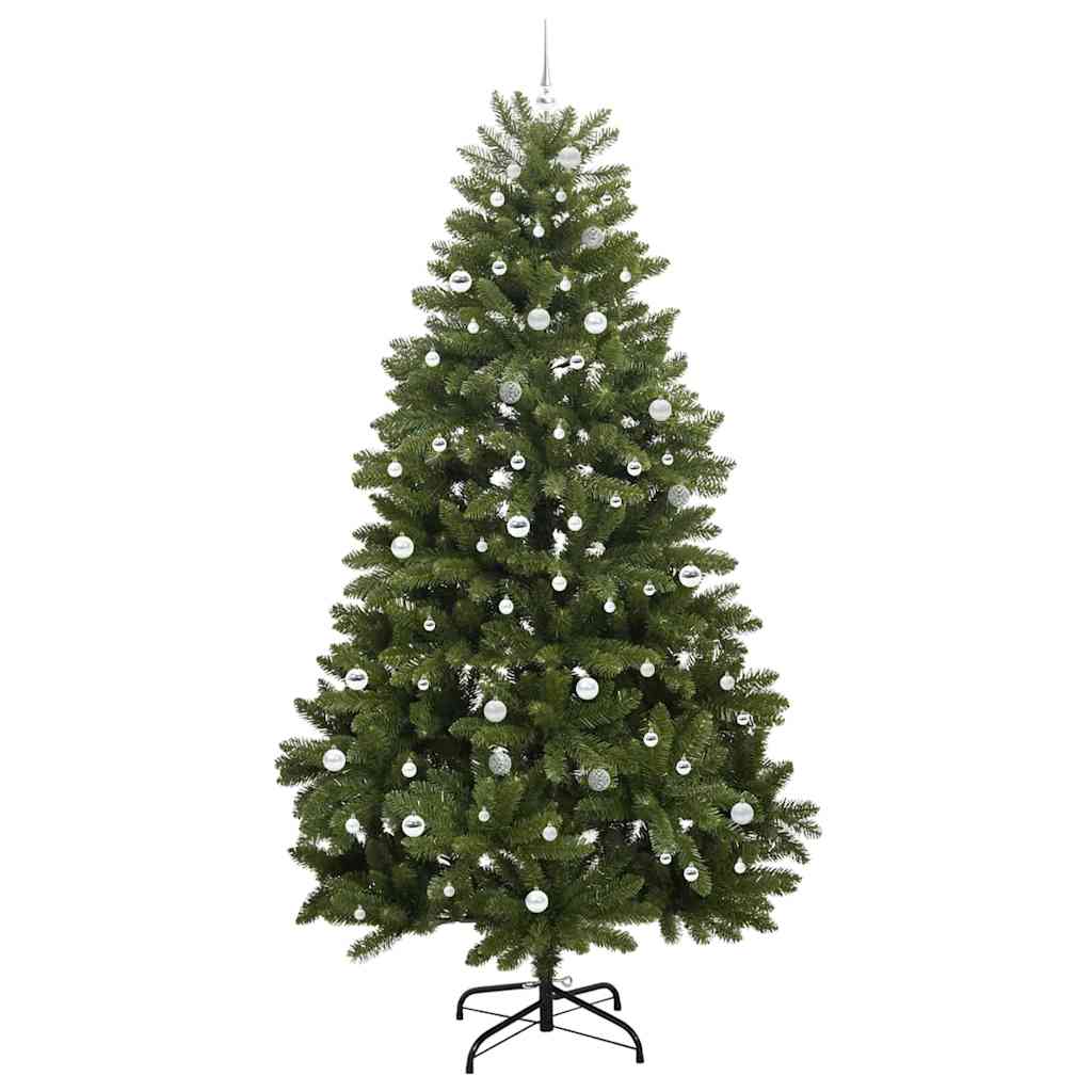 Kunstkerstboom met 300 LED Groen 270 cm PVC en Metaal – afbeelding 4