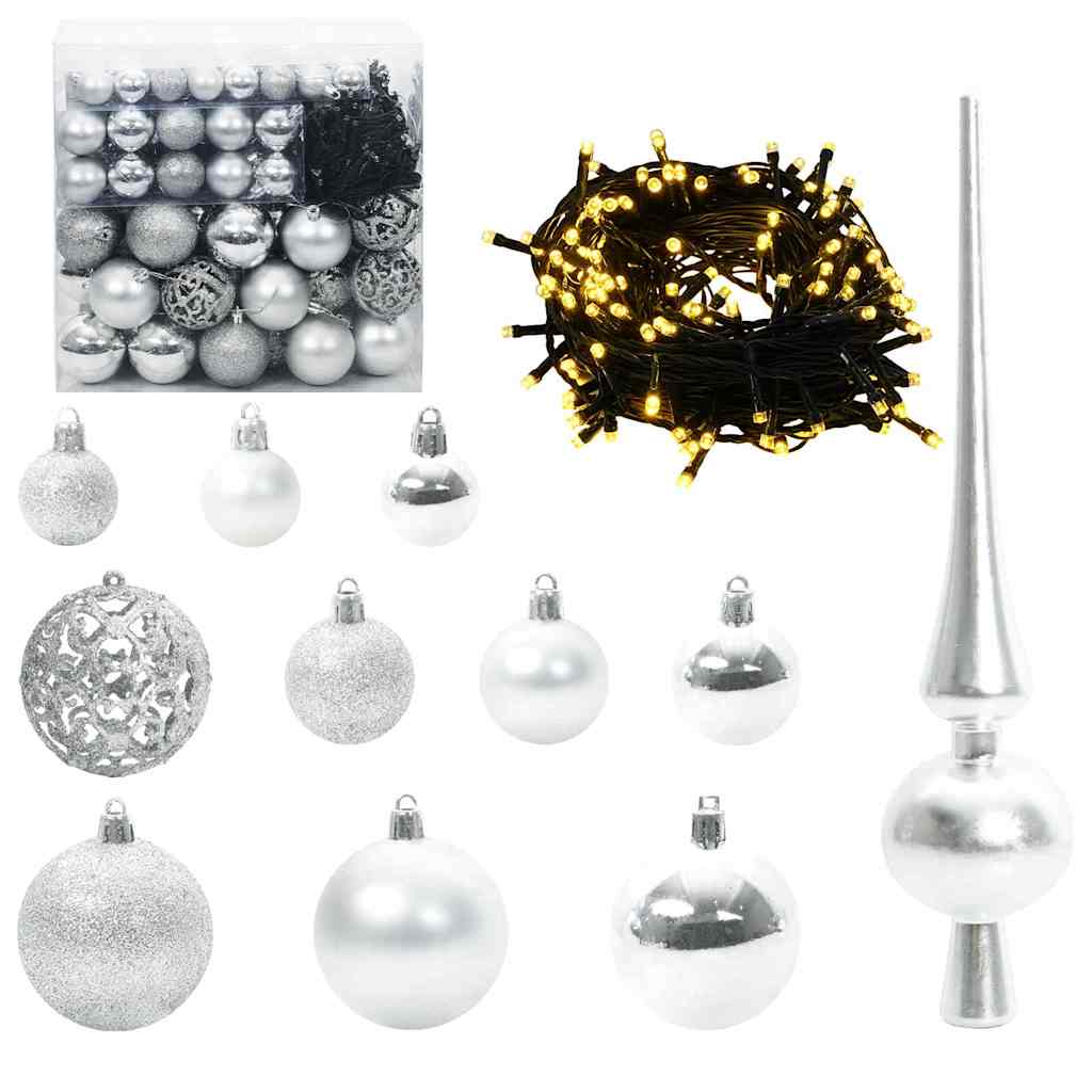 Kunstkerstboom met 300 LED Groen 270 cm PVC en Metaal – afbeelding 6