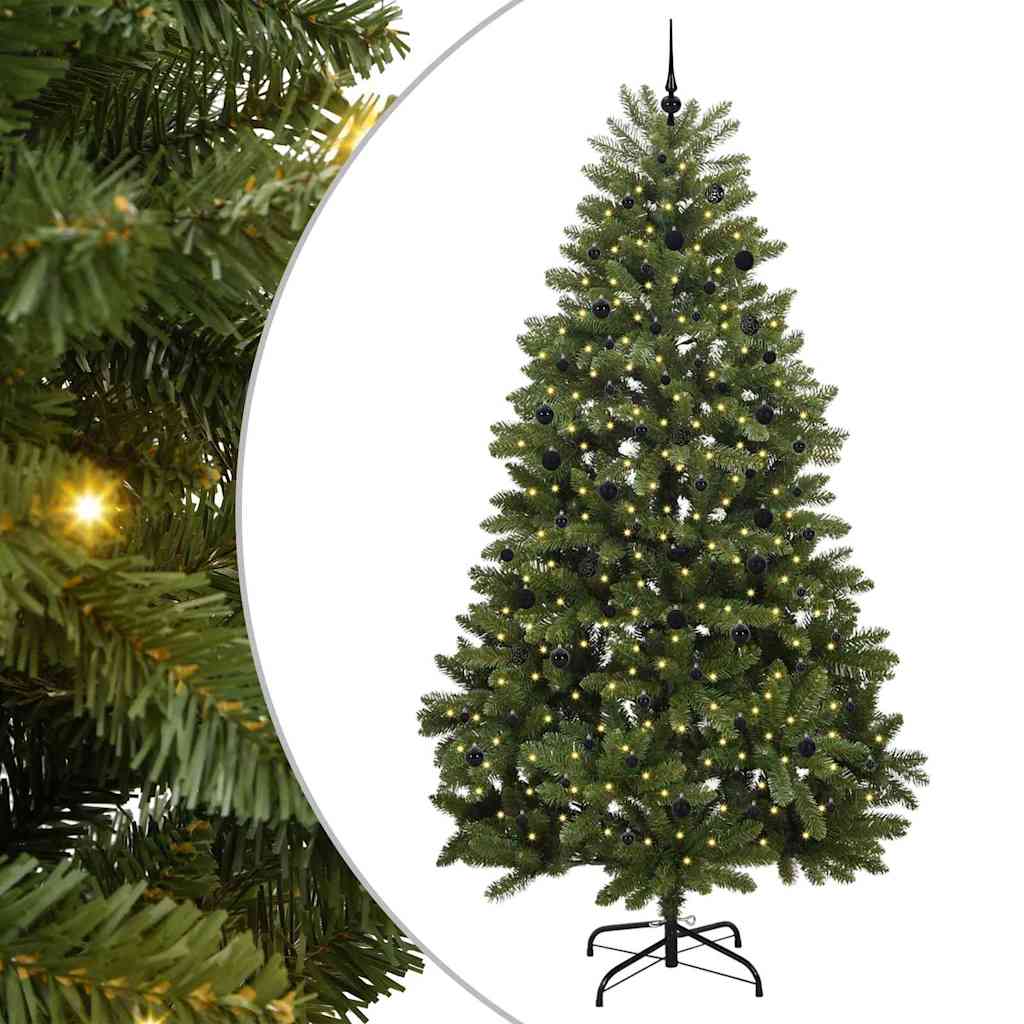 Kunstmatige Inklapbare Kerstboom Groen 300 cm PVC en staal – afbeelding 2