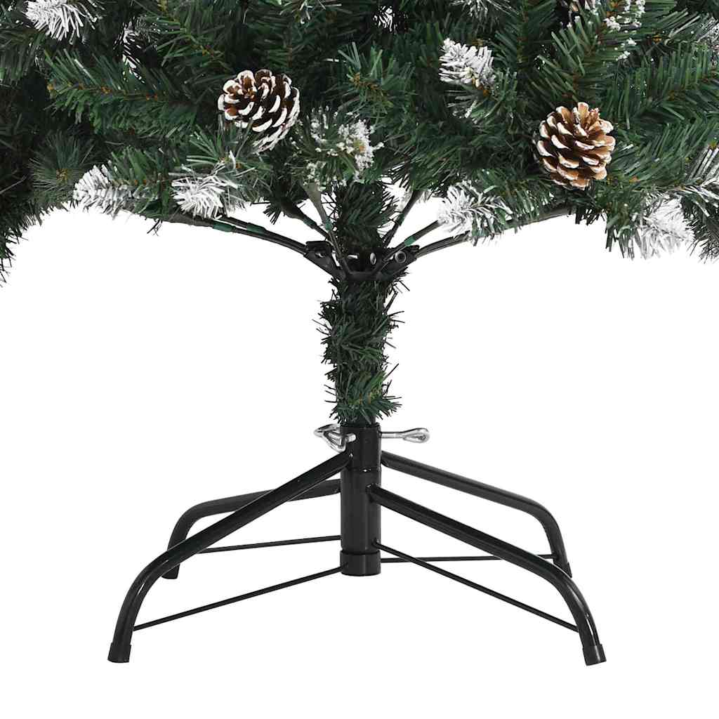 Kunstkerstboom met 150 LED Groen 150 cm PVC en Plastic en Staal – afbeelding 12