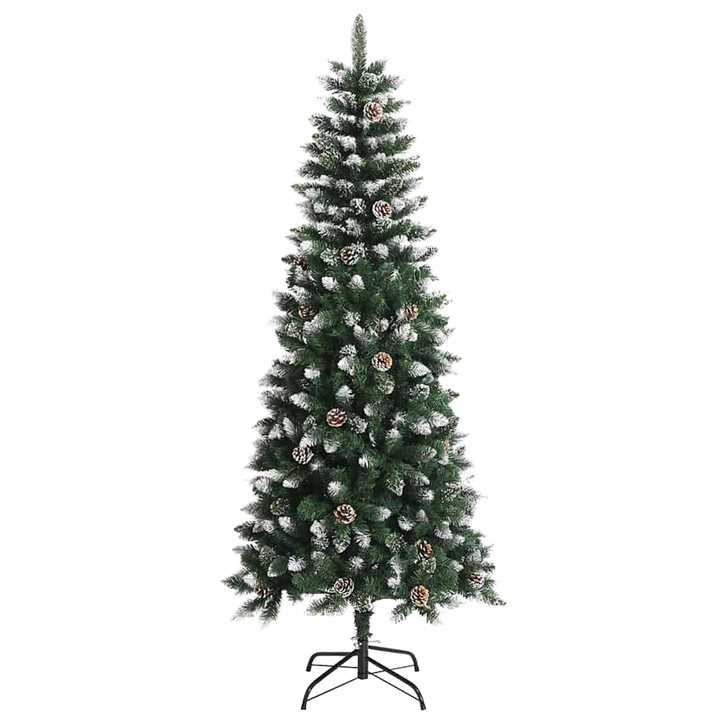 Kunstkerstboom met 150 LED Groen 150 cm PVC en Plastic en Staal – afbeelding 5