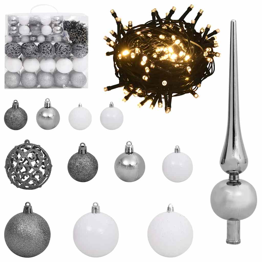 Kunstkerstboom met 150 LED Groen 150 cm PVC en Plastic en Staal – afbeelding 11