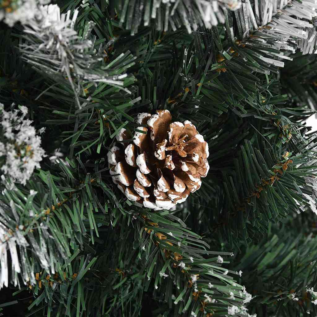 Kunstkerstboom met 150 LED Groen 150 cm PVC en Plastic en Staal – afbeelding 12
