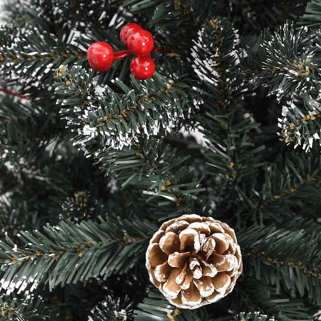 Kunstkerstboom met 150 LED Groen 120 cm PVC en Plastic en Staal – afbeelding 12
