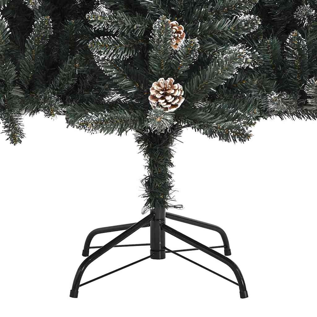Kunstkerstboom met 300 LED Groen 210 cm PVC en Plastic en Staal – afbeelding 10