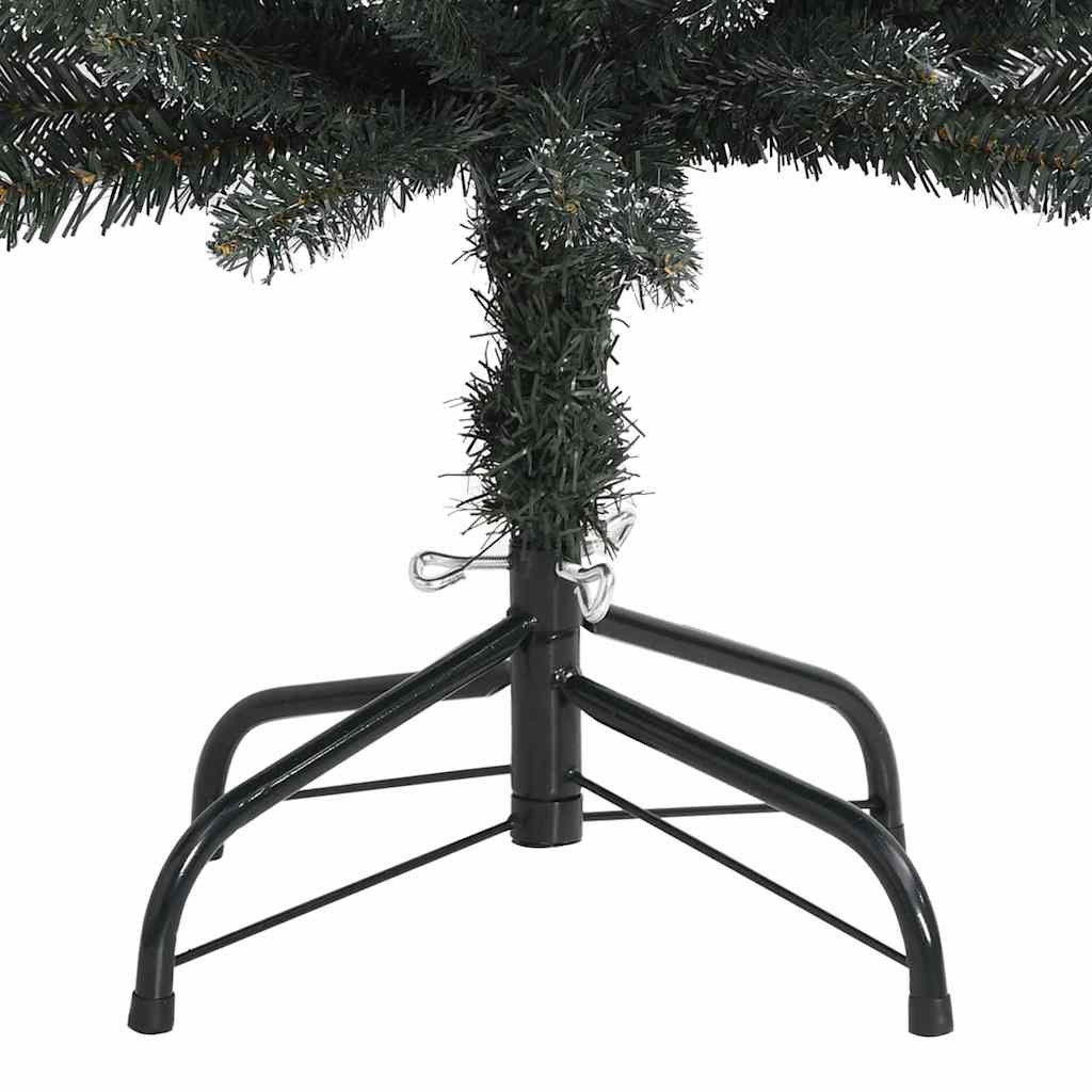 Kunstkerstboom met 300 LED Groen 210 cm PVC en Plastic en Staal – afbeelding 11