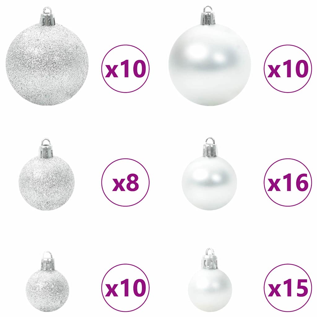 Kunstkerstboom met 300 LED Groen 210 cm PVC en Plastic en Staal – afbeelding 7