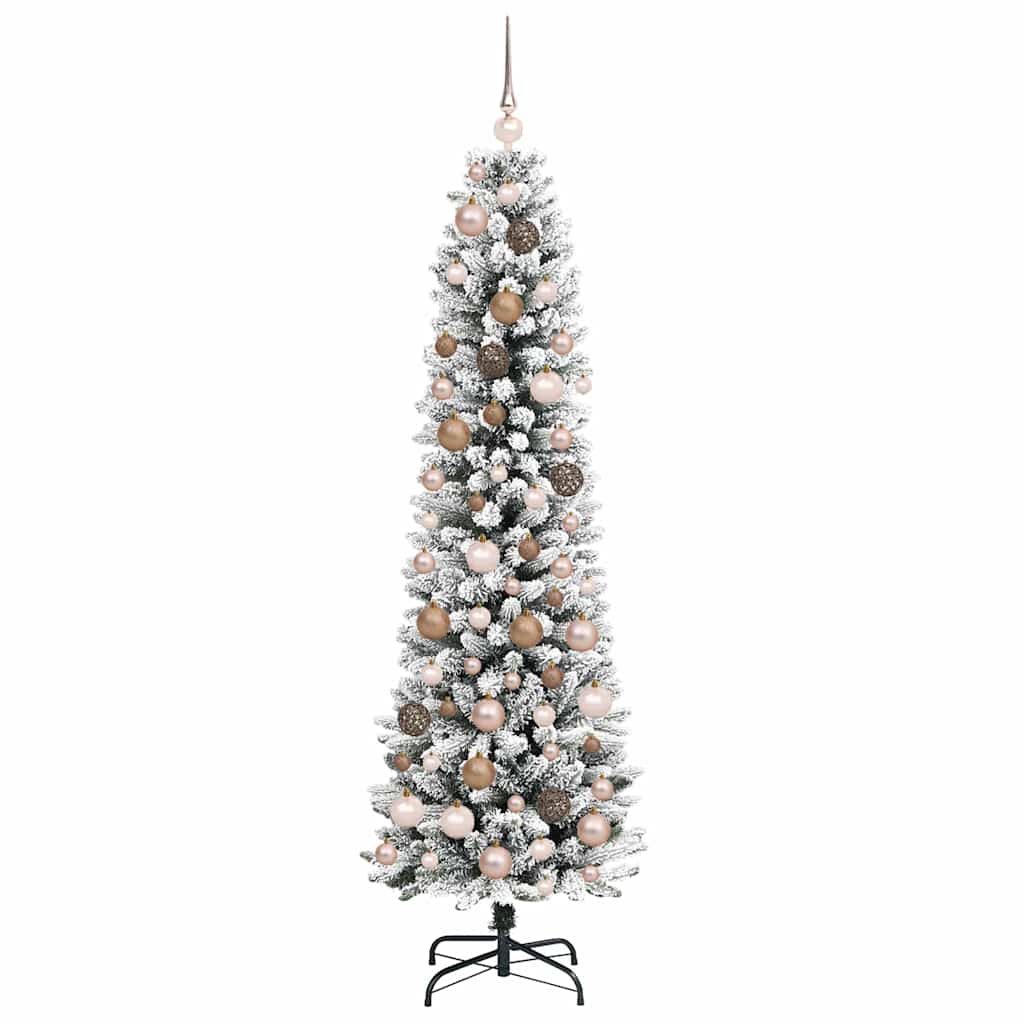Kunstkerstboom Wit 180 cm PVC en Metaal en Plastic – afbeelding 4
