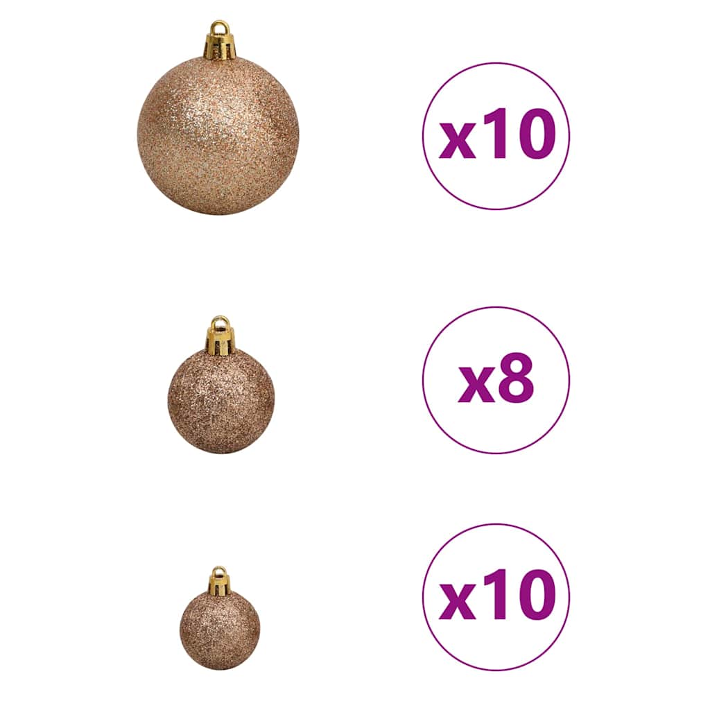 Kunstkerstboom Wit 180 cm PVC en Metaal en Plastic – afbeelding 8