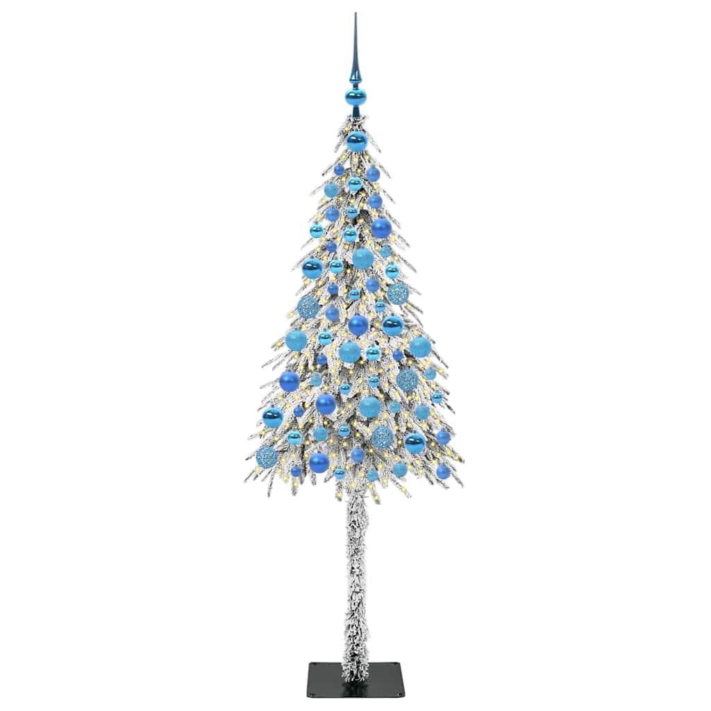 Kerstboom met 300 LED met standaard Wit 180 cm PE en staal – afbeelding 3