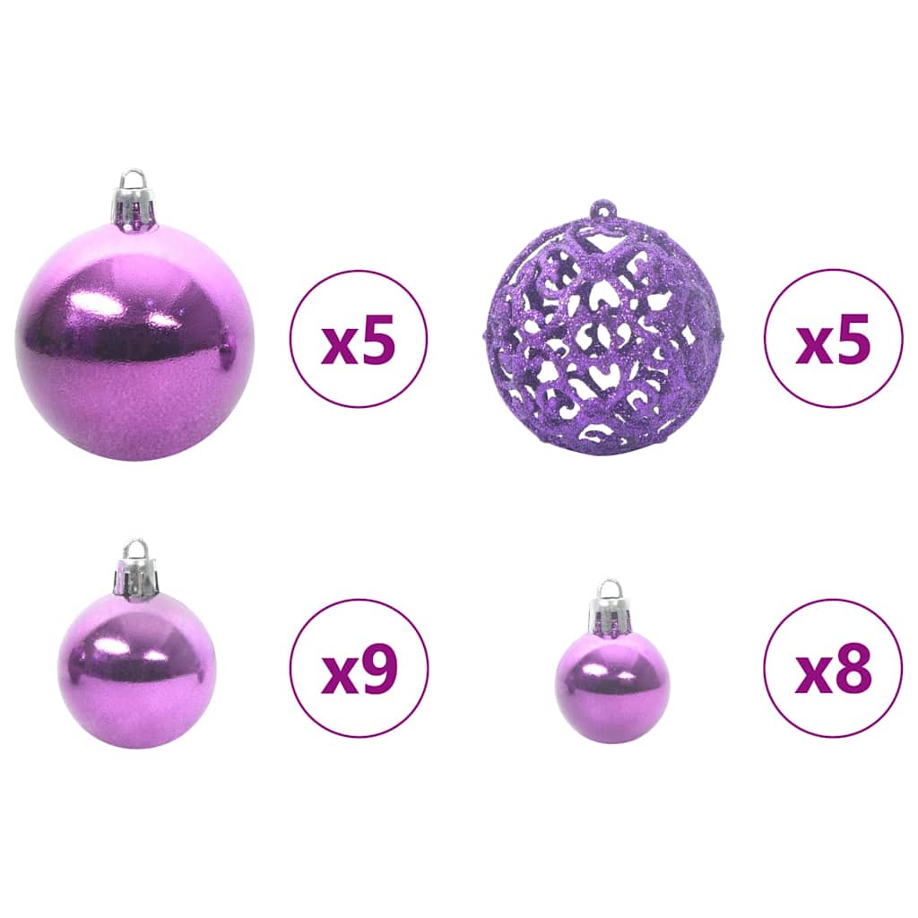 Kunstkerstboom Groen 150 cm PVC en Staal en Kunststof – afbeelding 8