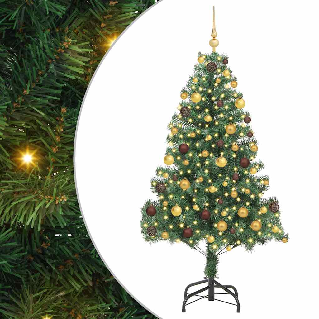 Kerstboom met 300 LED met standaard Groen 180 cm PVC – afbeelding 2