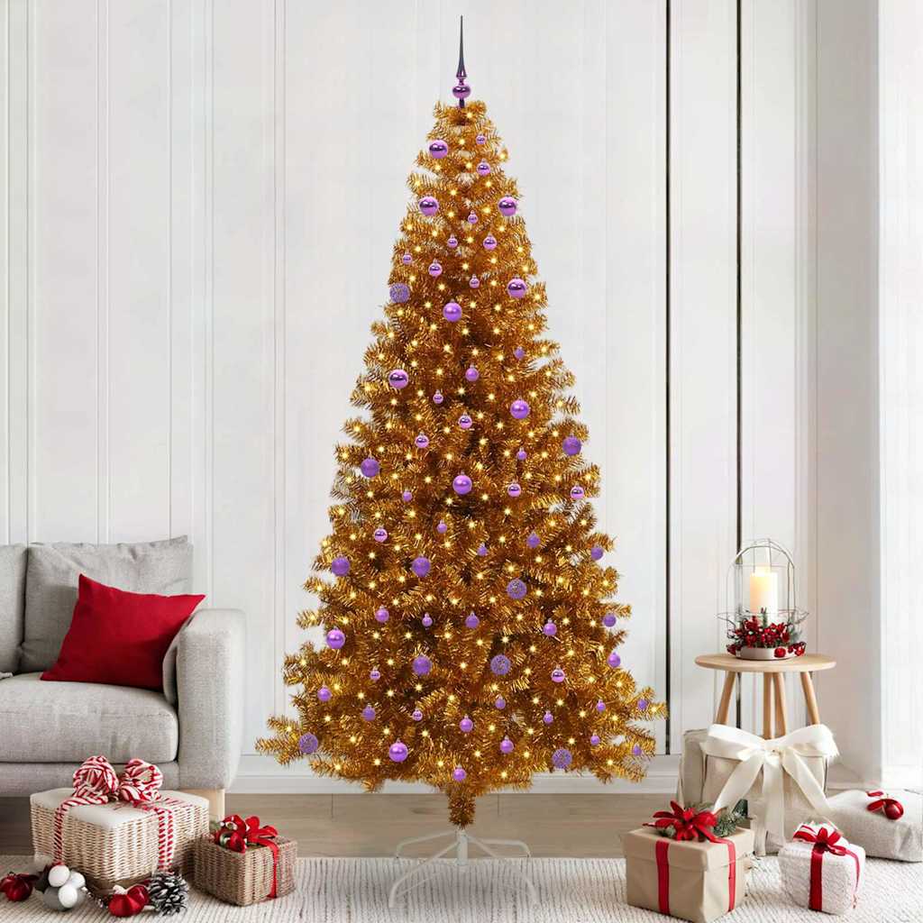 Kerstboom Goud 240 cm PET – afbeelding 1