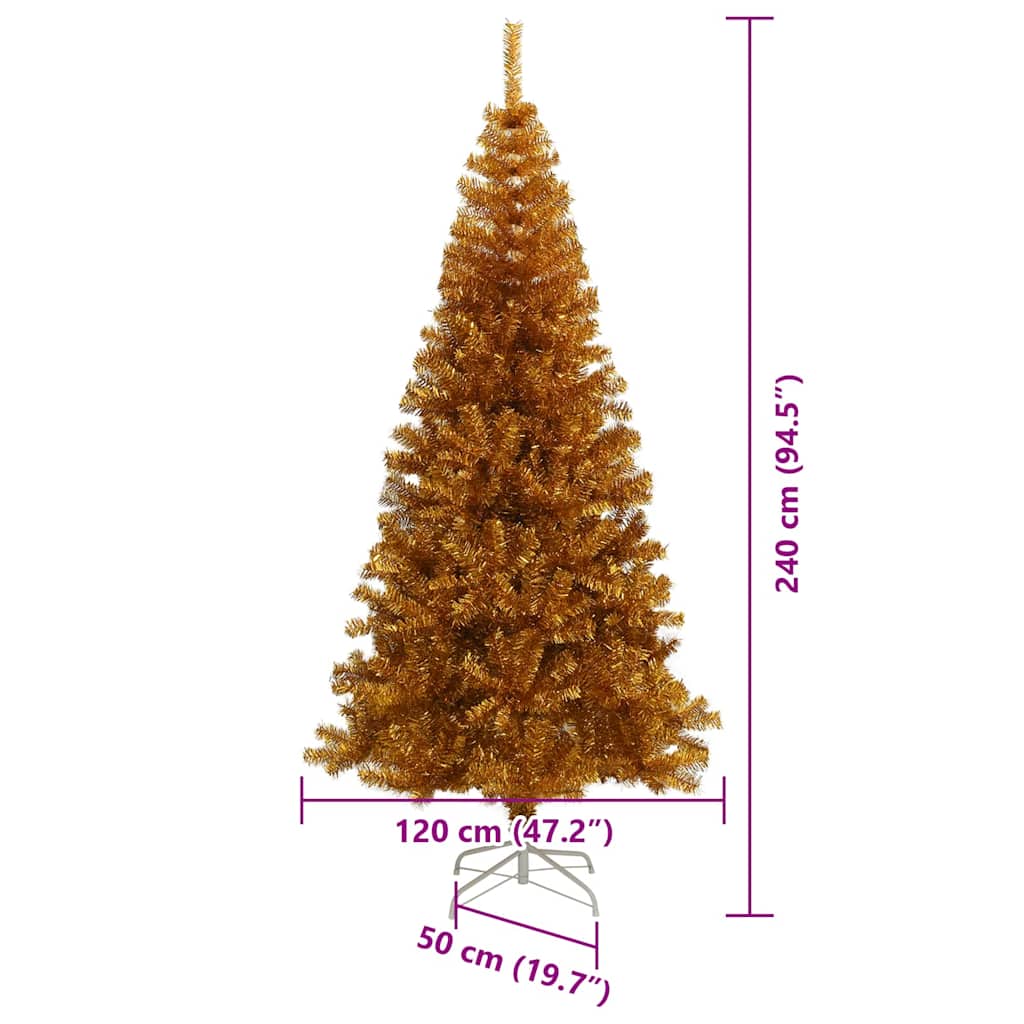 Kerstboom Goud 240 cm PET – afbeelding 12