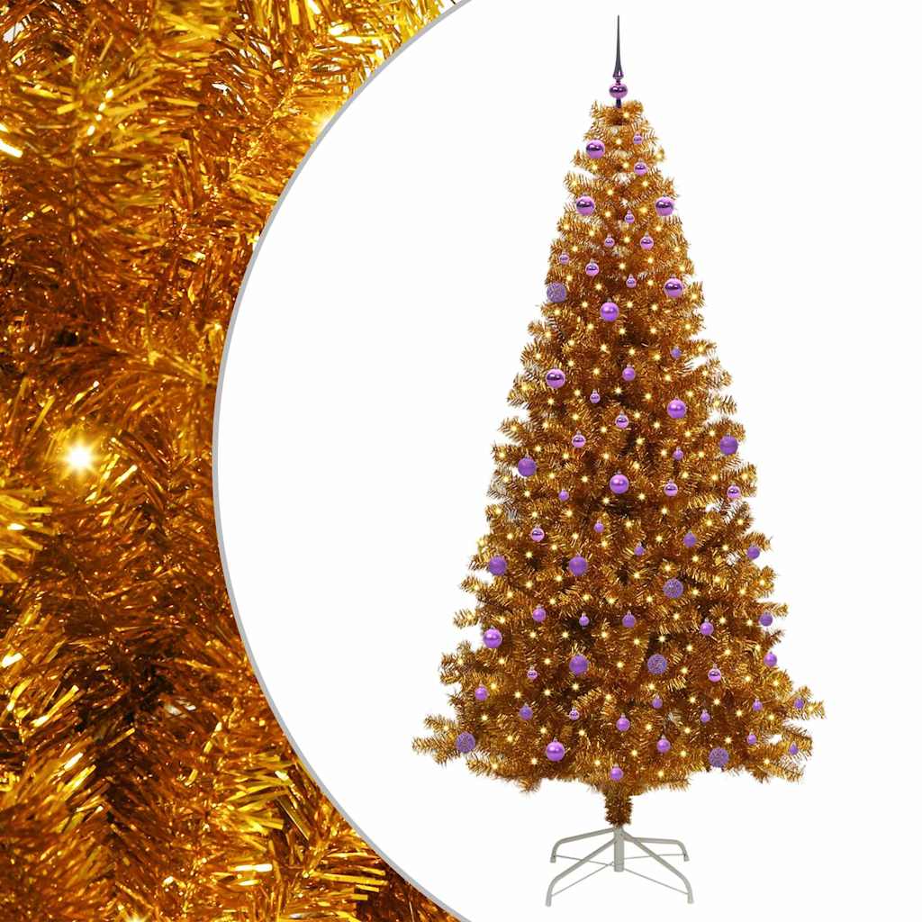 Kerstboom Goud 240 cm PET – afbeelding 2
