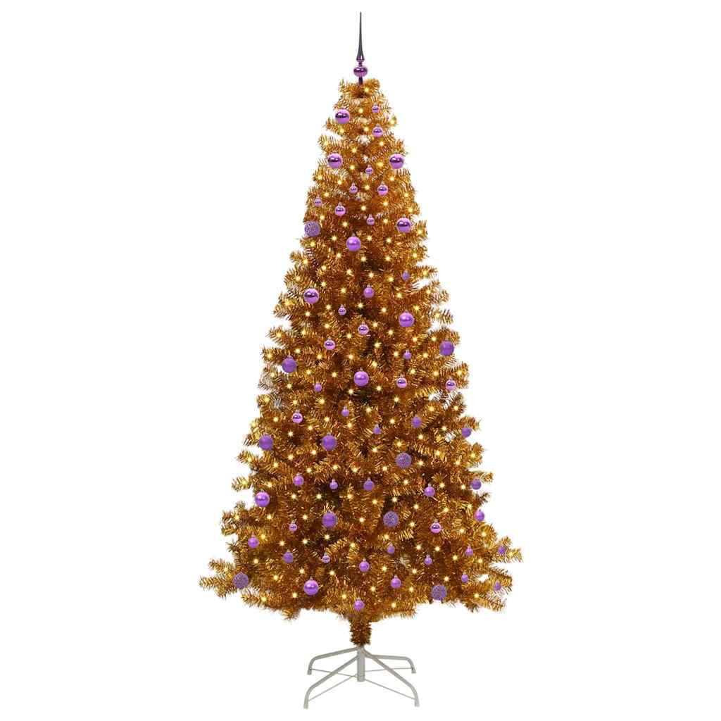 Kerstboom Goud 240 cm PET – afbeelding 3