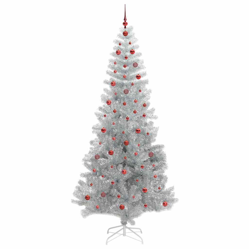 Kerstboom Zilver 240 cm PET – afbeelding 4