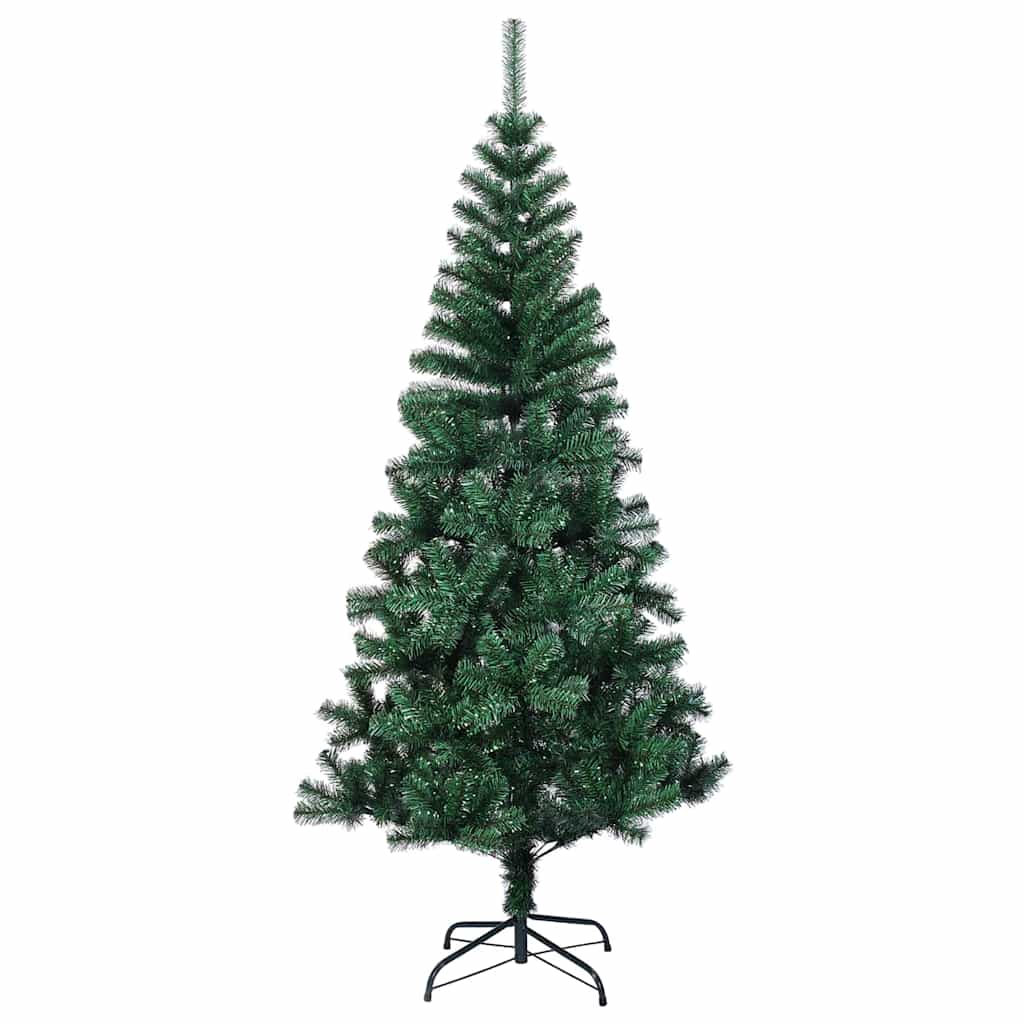 Kunstmatig Voorverlicht Kerstboom Groen 210 cm PVC en Metaal – afbeelding 5