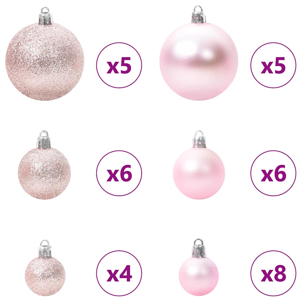 Kunstmatige Kerstboom Sneeuw Gevlochten met LED Licht 120 cm – afbeelding 7