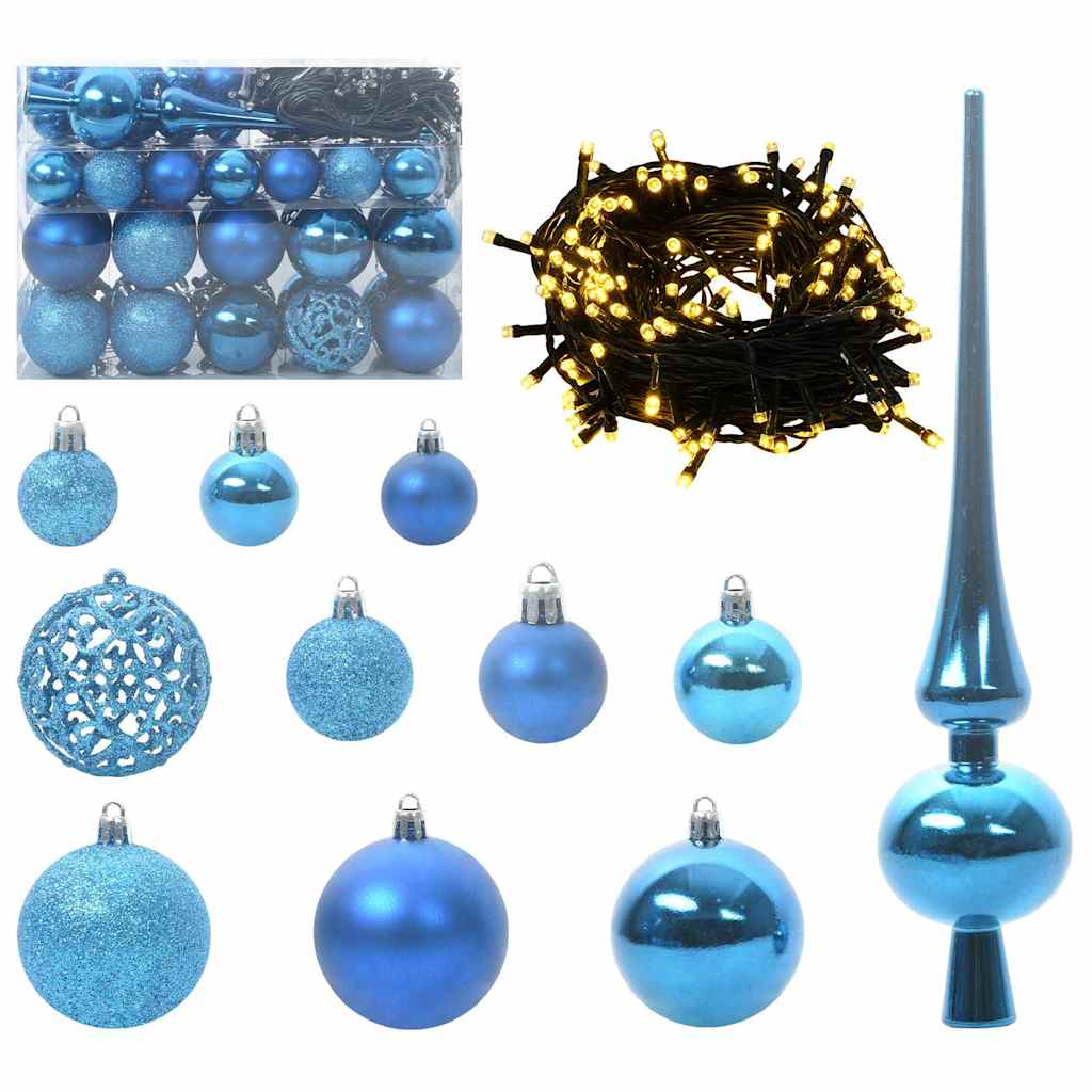 Kunstmatige Kerstboom Sneeuw Gevlochten met LED Licht 120 cm – afbeelding 6