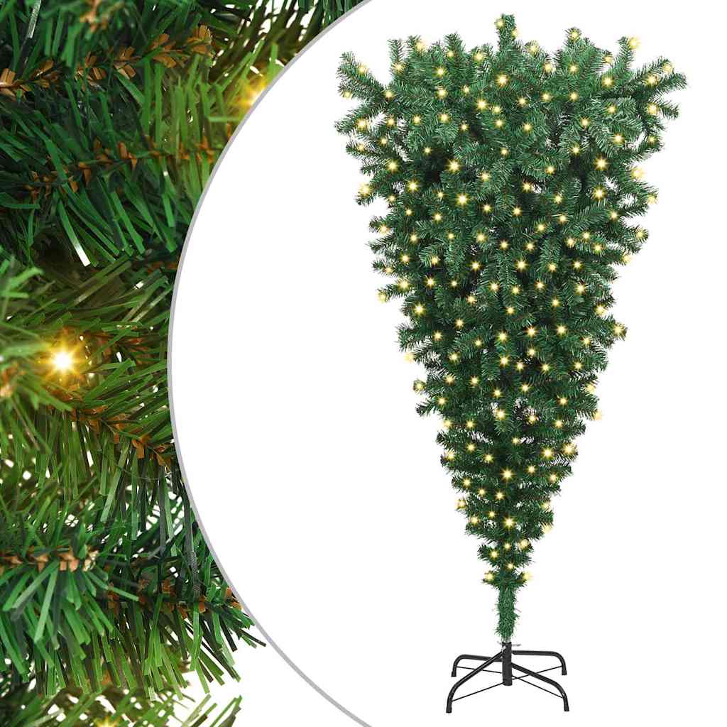 Understeboven Kunstmatige Voorverlichte Kerstboom Groen 180 cm – afbeelding 2