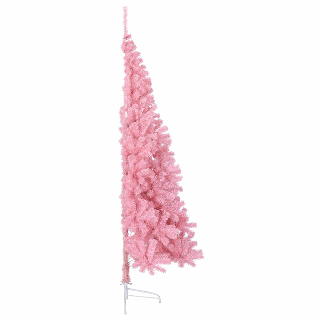 Kunstmatig Voorverlicht Kerstboom met 300 LED Roze 210 cm PVC – afbeelding 6
