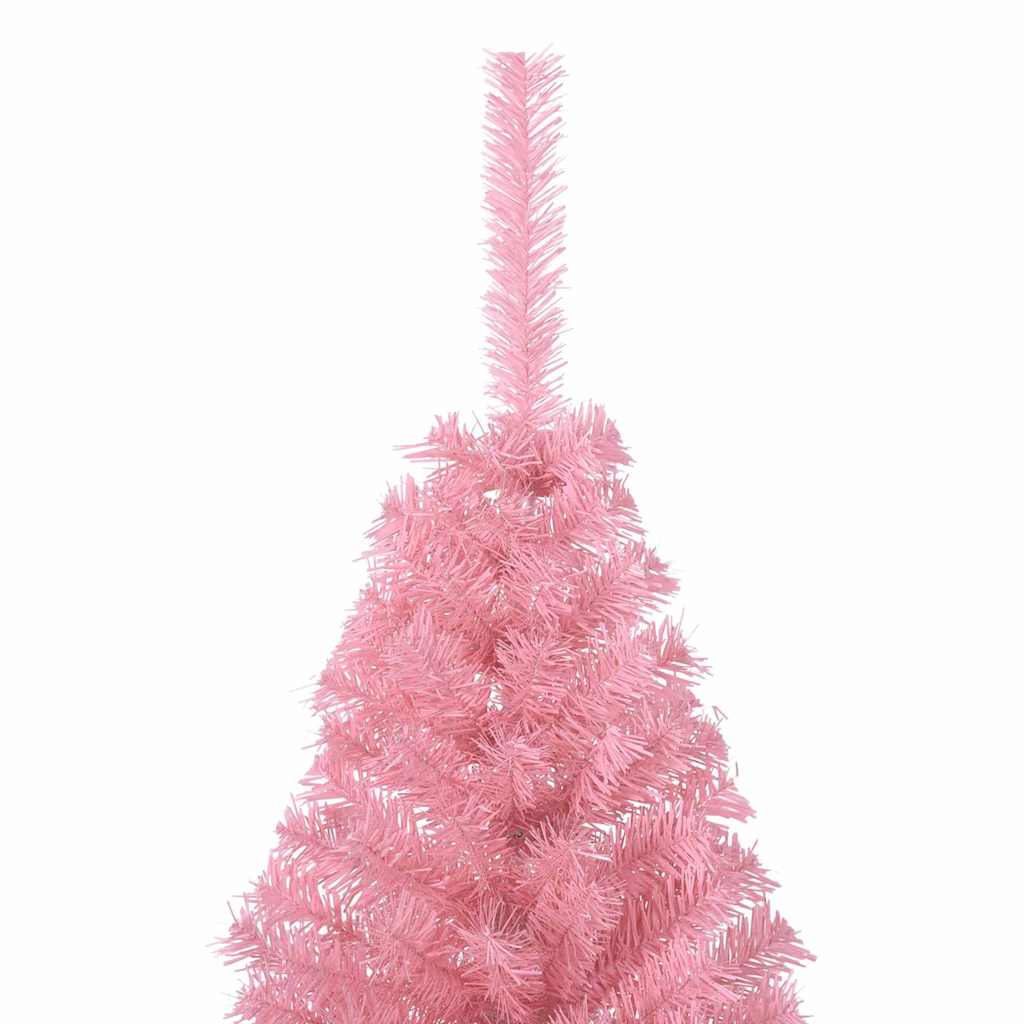 Kunstmatig Voorverlicht Kerstboom met 300 LED Roze 210 cm PVC – afbeelding 12