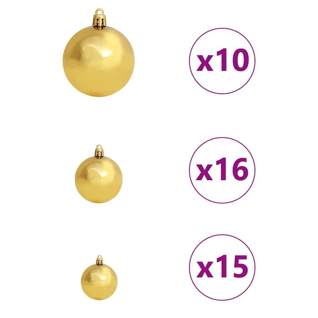 Kunstmatig Voorverlicht Kerstboom met 300 LED Zwart 240 cm PVC – afbeelding 9