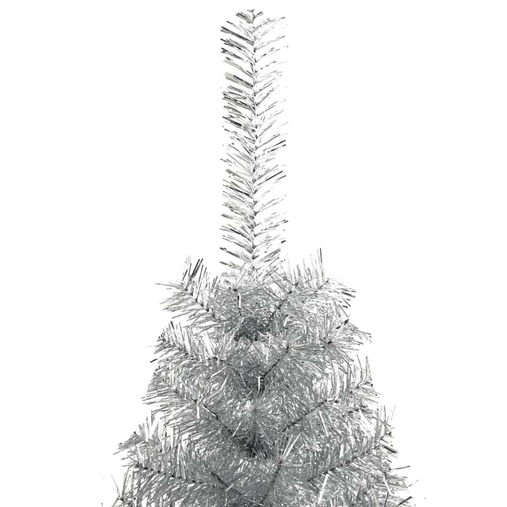 Kunstmatig Voorverlicht Kerstboom met 150 LED Zilver 150 cm PET – afbeelding 7