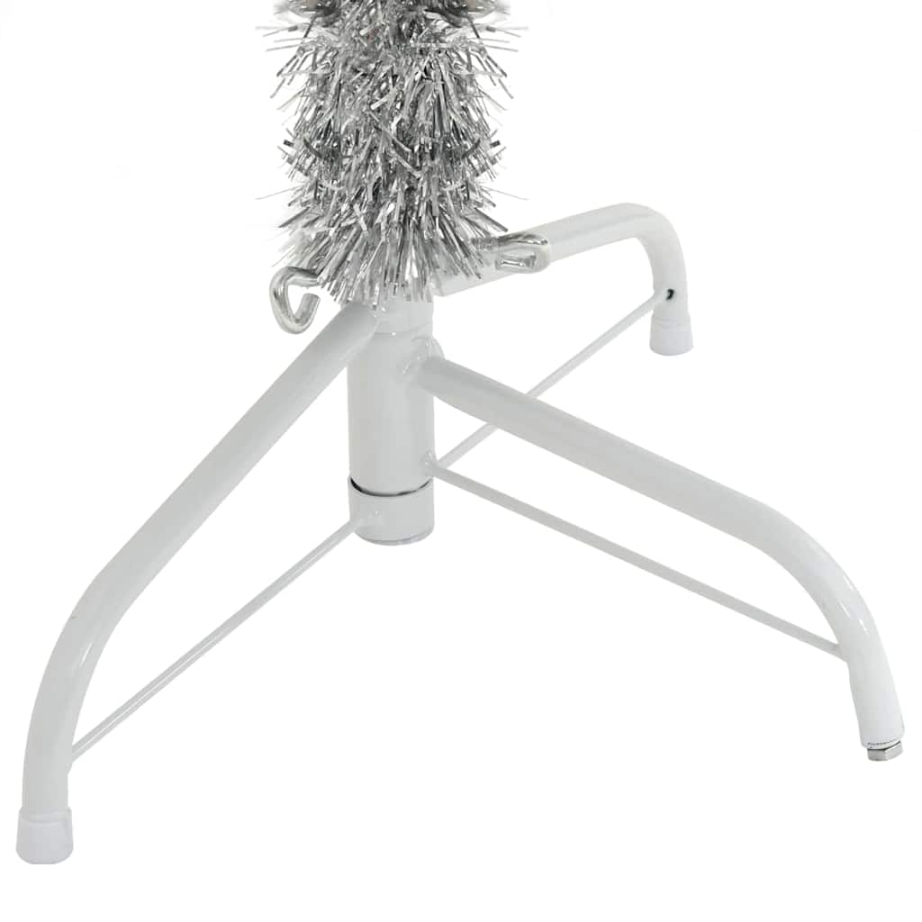 Kunstmatig Voorverlicht Kerstboom met 150 LED Zilver 150 cm PET – afbeelding 9