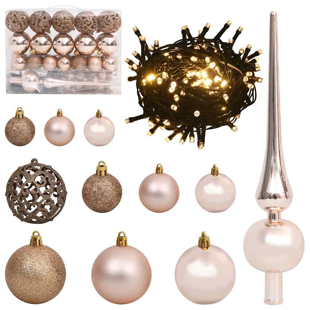 Kunstmatig Voorverlicht Kerstboom met 150 LED Zilver 150 cm PET – afbeelding 6