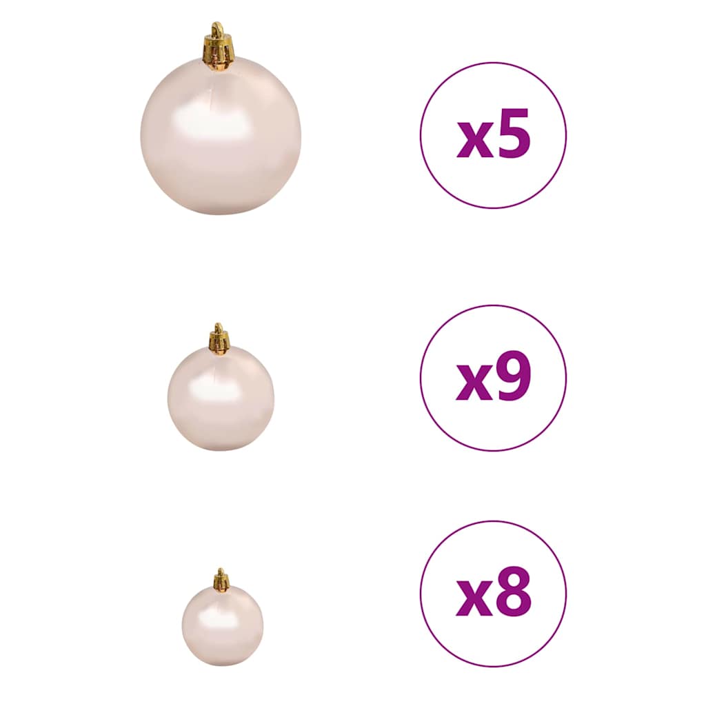 Kunstmatig Voorverlicht Kerstboom met 150 LED Zilver 150 cm PET – afbeelding 8