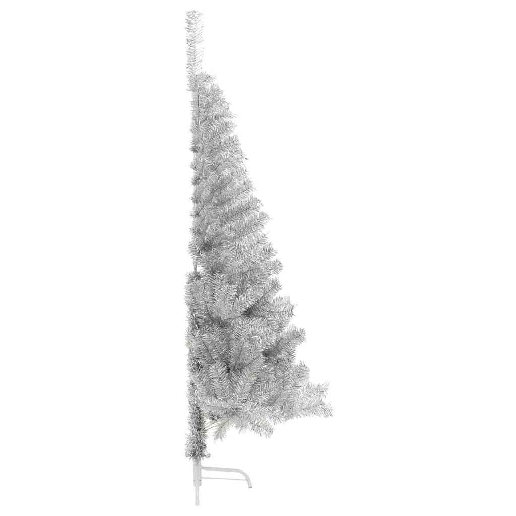 Kunstmatig Voorverlicht Kerstboom met 300 LED Zilver 180 cm PET – afbeelding 6