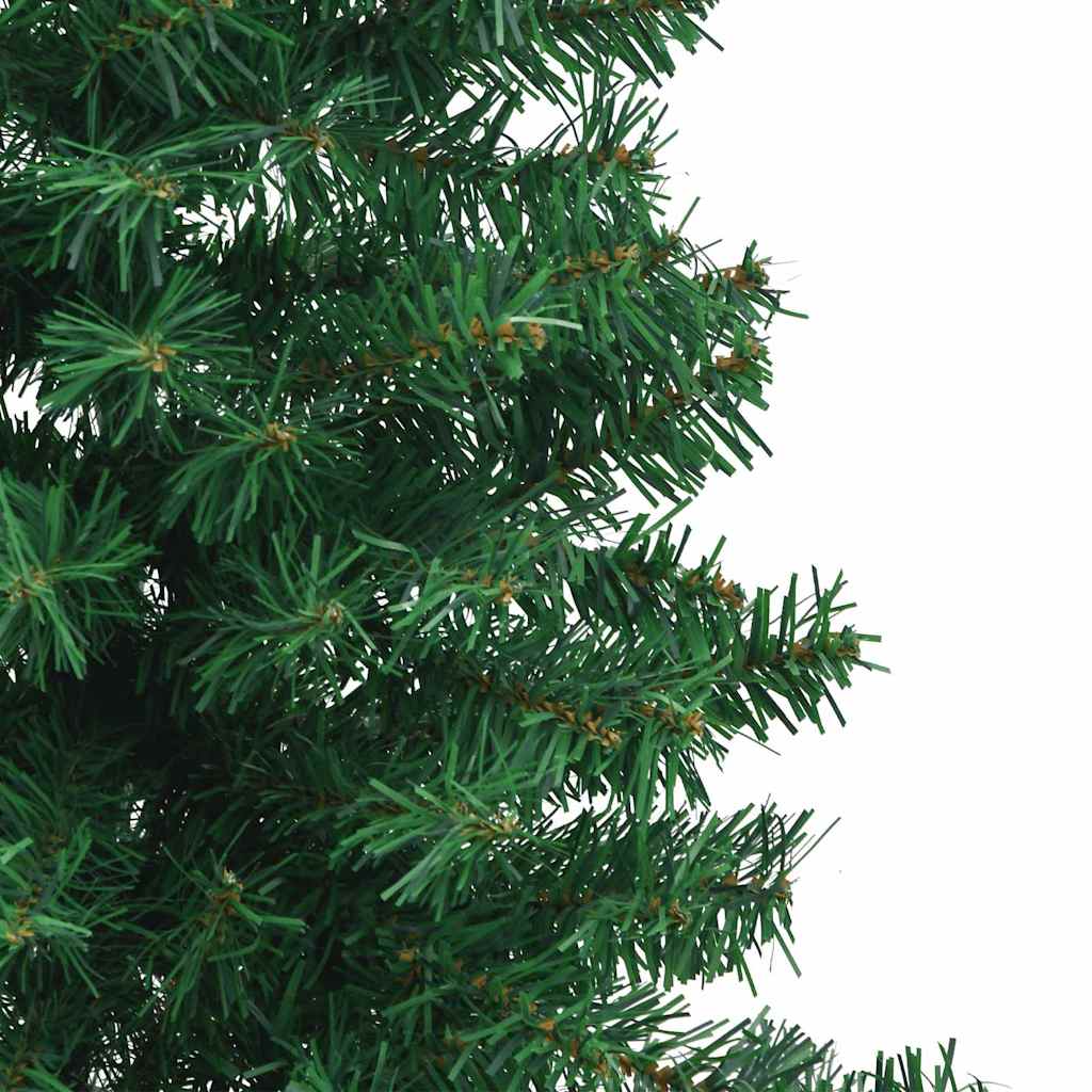 Hoek Kunstkerstboom met 150 LED Groen 150 cm PVC en Metaal – afbeelding 10