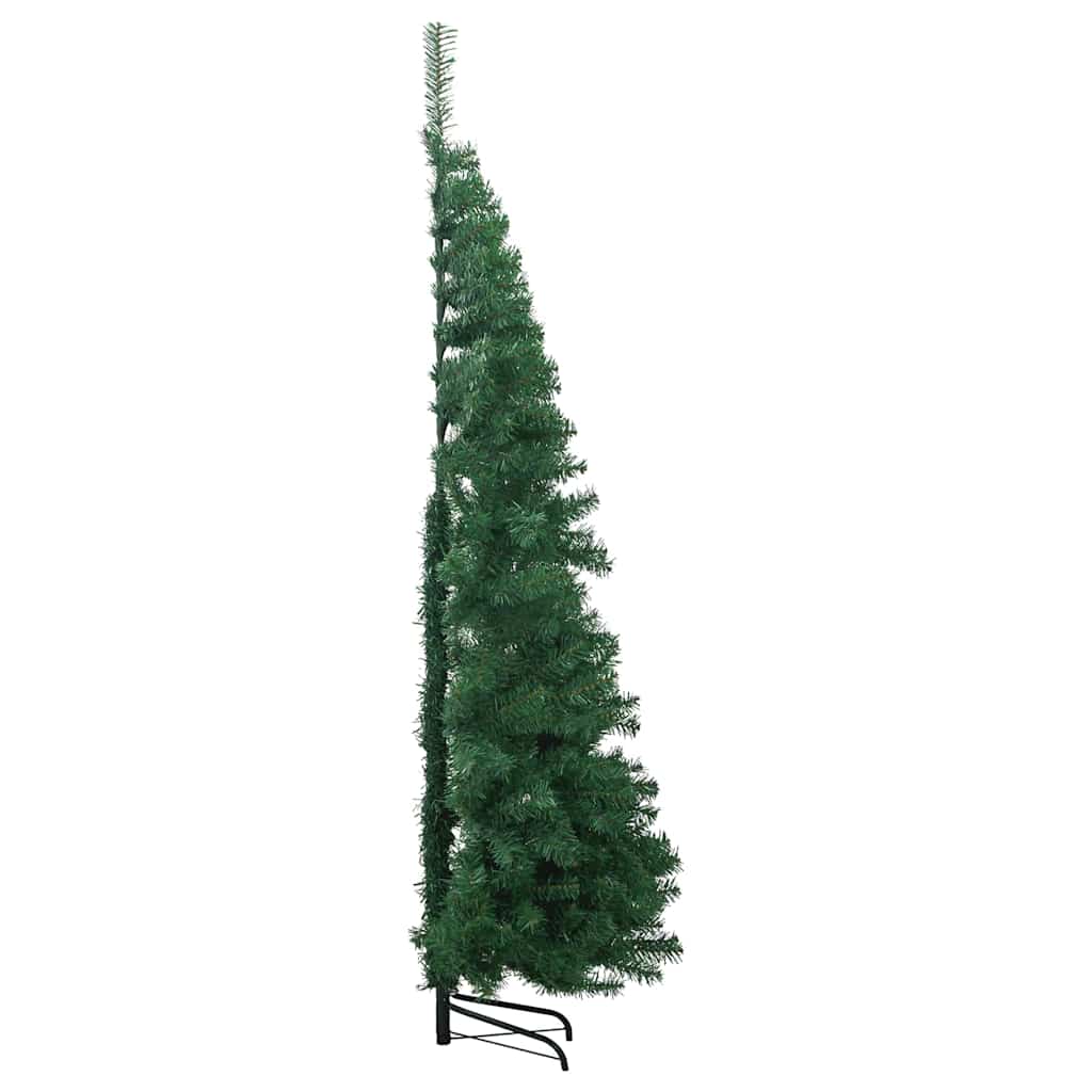 Hoek Kunstkerstboom met 300 LED Groen 240 cm PVC en Metaal – afbeelding 10