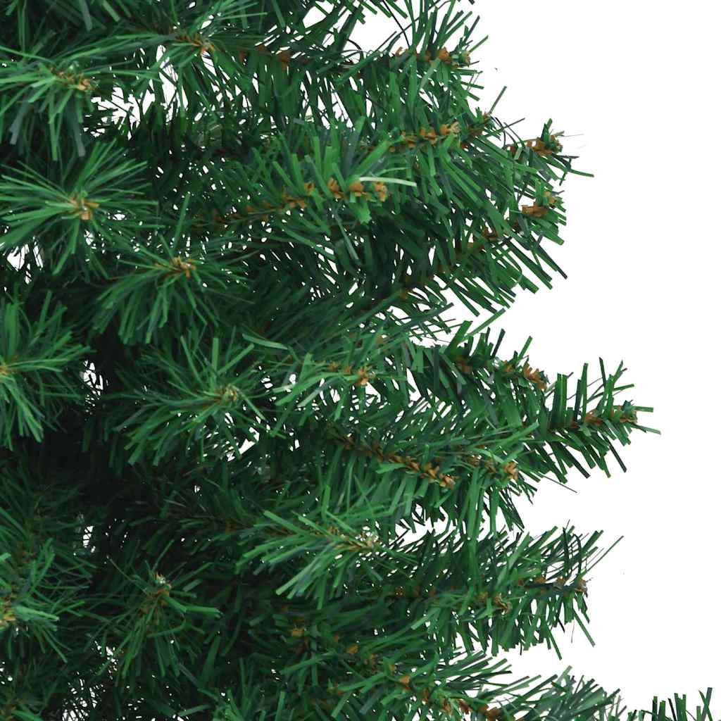 Hoek Kunstkerstboom met 300 LED Groen 240 cm PVC en Metaal – afbeelding 11