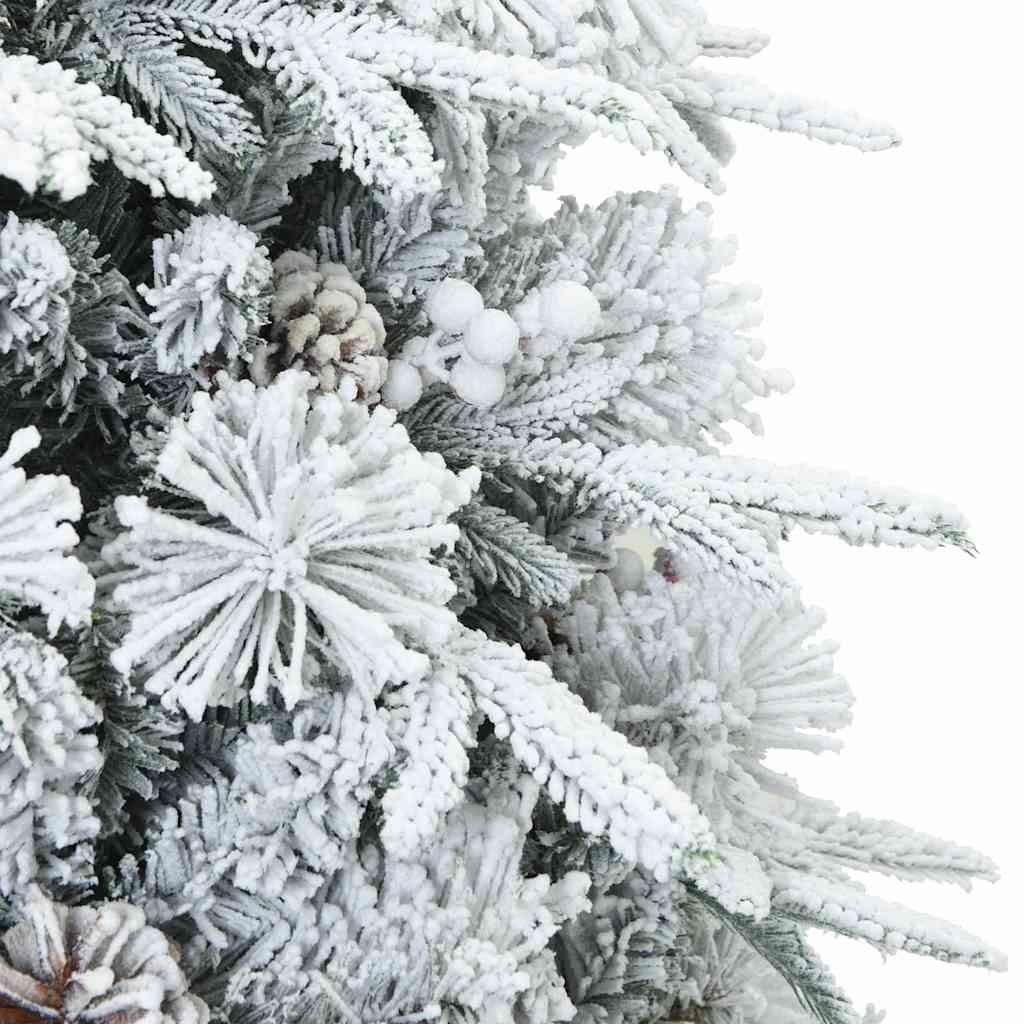 Kunstmatige Inklapbare Kerstboom Wit 120 cm PE en PVC – afbeelding 12
