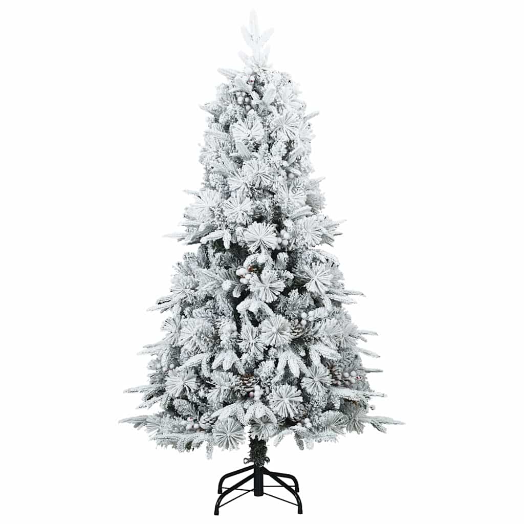 Kunstmatige Inklapbare Kerstboom Wit 120 cm PE en PVC – afbeelding 6