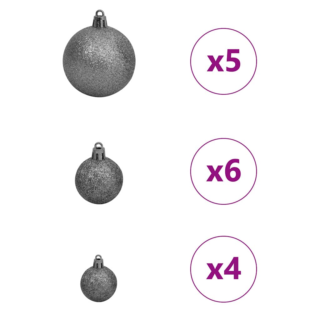 Kunstmatige Inklapbare Kerstboom Wit 120 cm PE en PVC – afbeelding 8