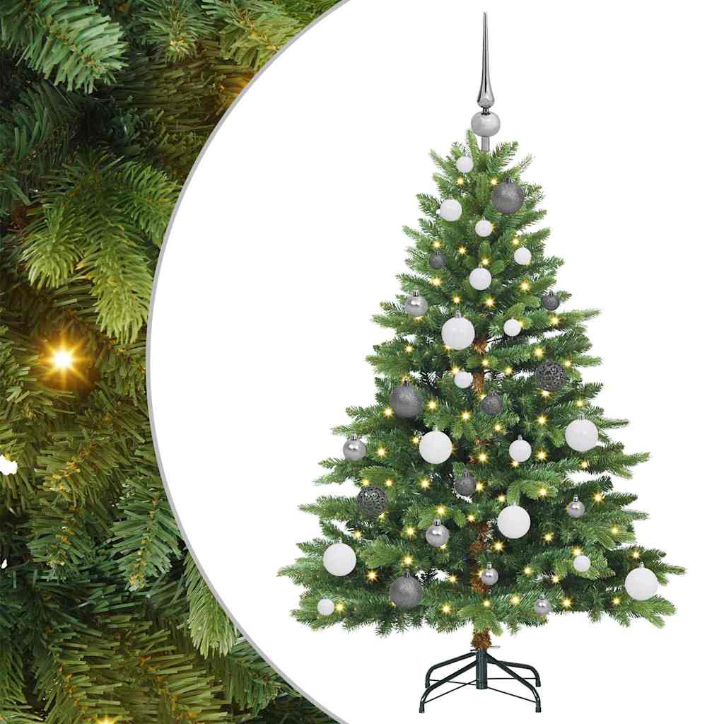 Kunstkerstboom met 150 LED met standaard Groen 120 cm PE en PVC – afbeelding 2
