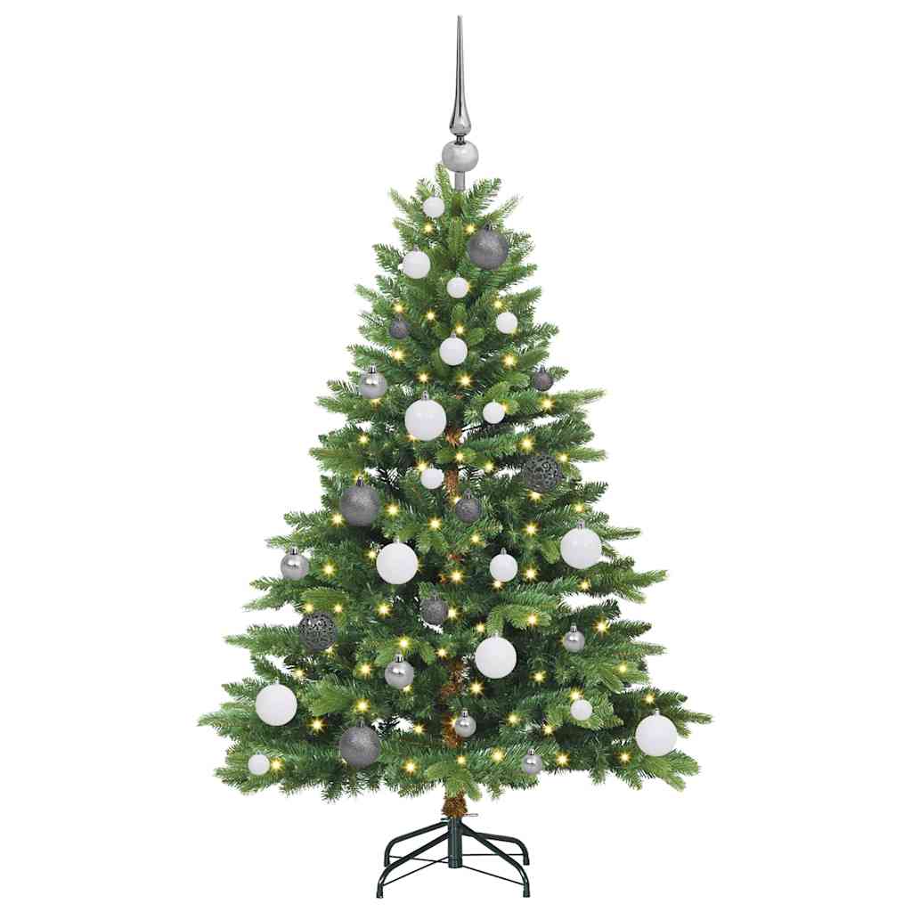 Kunstkerstboom met 150 LED met standaard Groen 120 cm PE en PVC – afbeelding 3