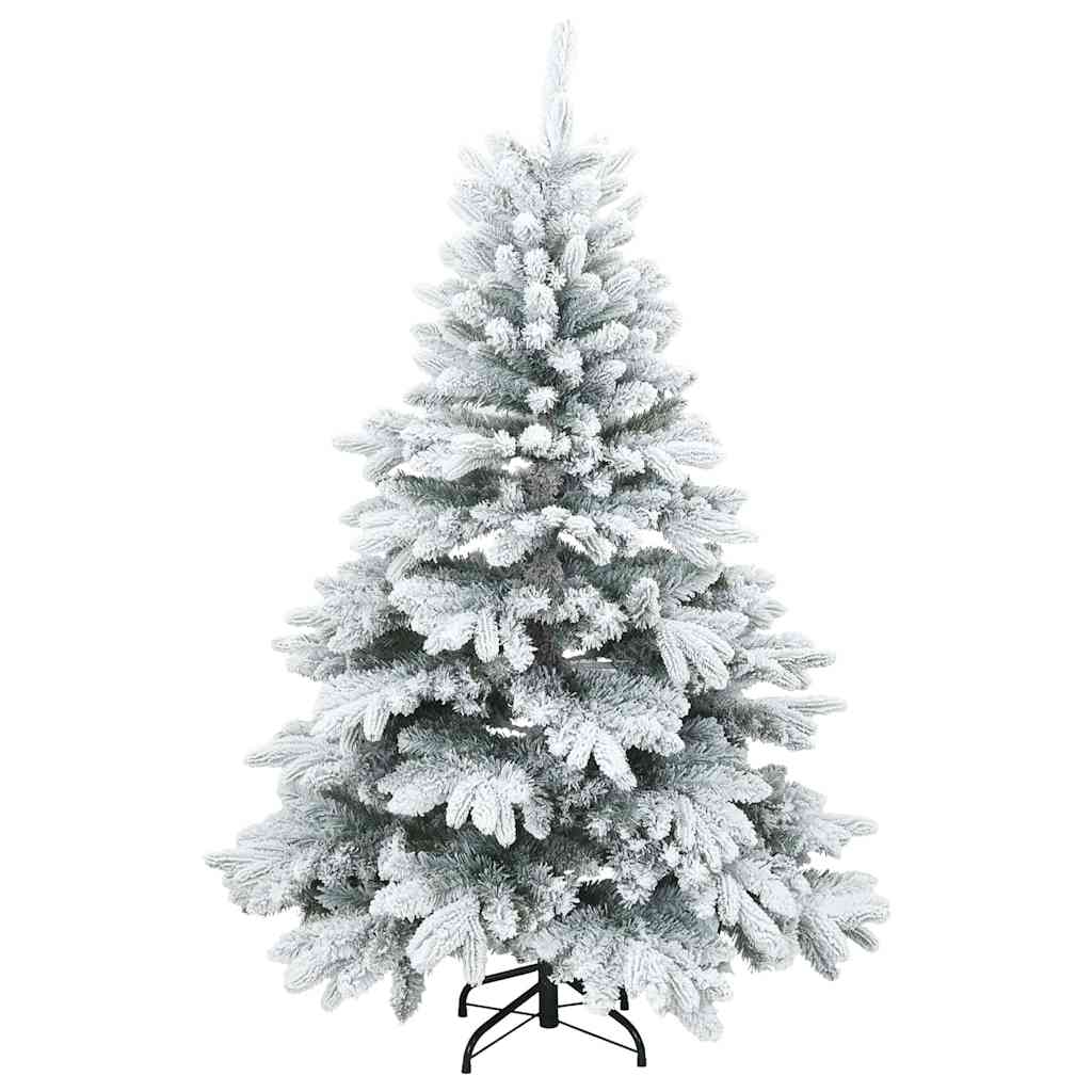 Kunstkerstboom met 150 LED met standaard Wit 120 cm PE en PVC – afbeelding 5