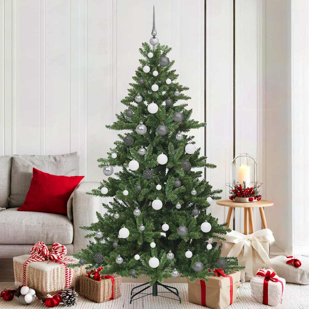 Kunstmatige Inklapbare Kerstboom Groen 180 cm PVC en staal