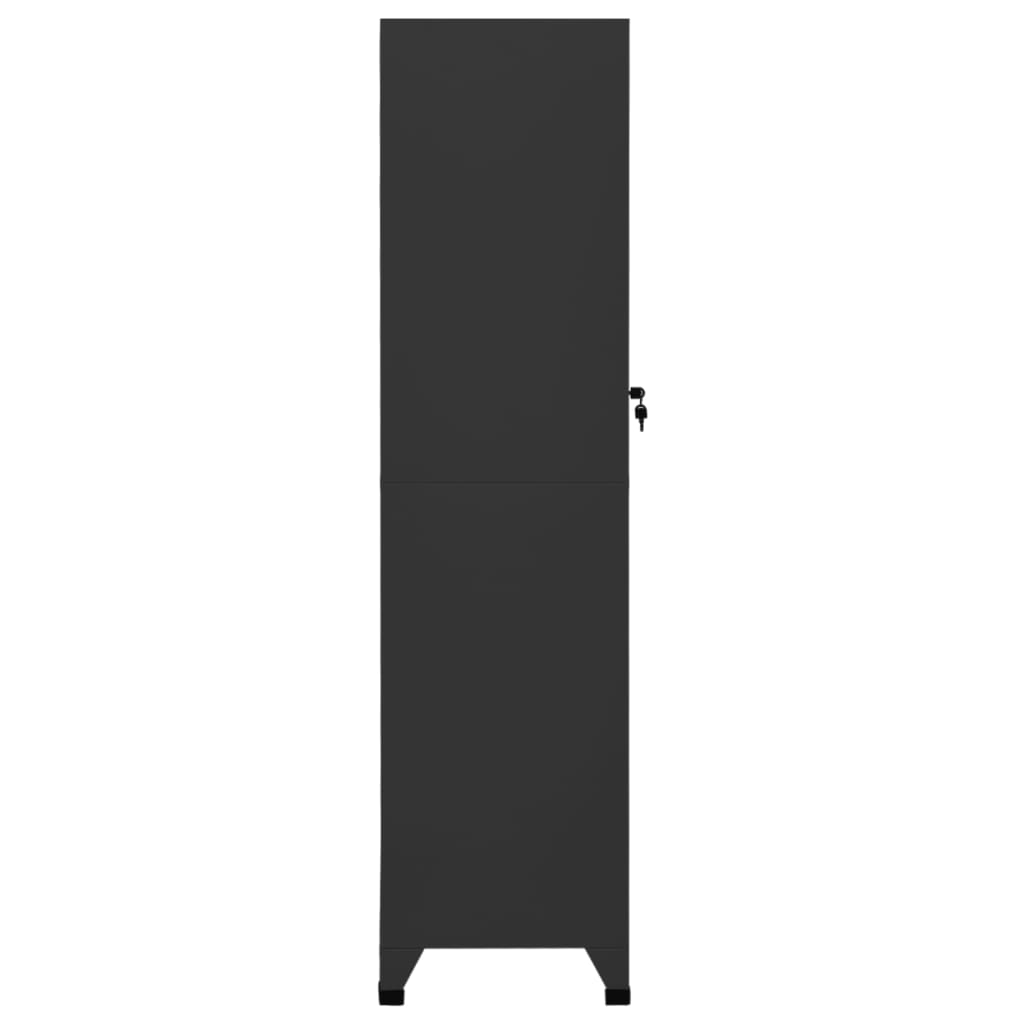 Lockerkast 38x45x180 cm staal antracietkleurig – afbeelding 5