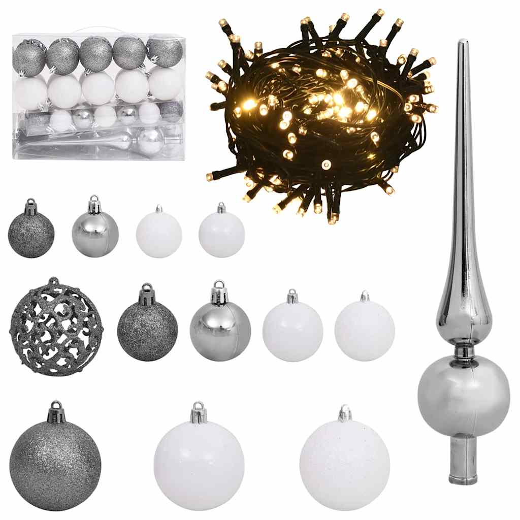 Kunstkerstboom met 150 LED met standaard Groen 150 cm PE en PVC – afbeelding 7
