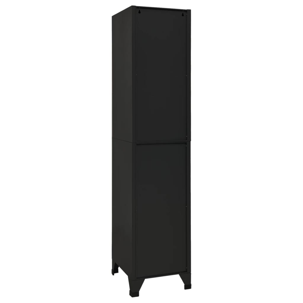Lockerkast 38x45x180 cm staal zwart – afbeelding 5
