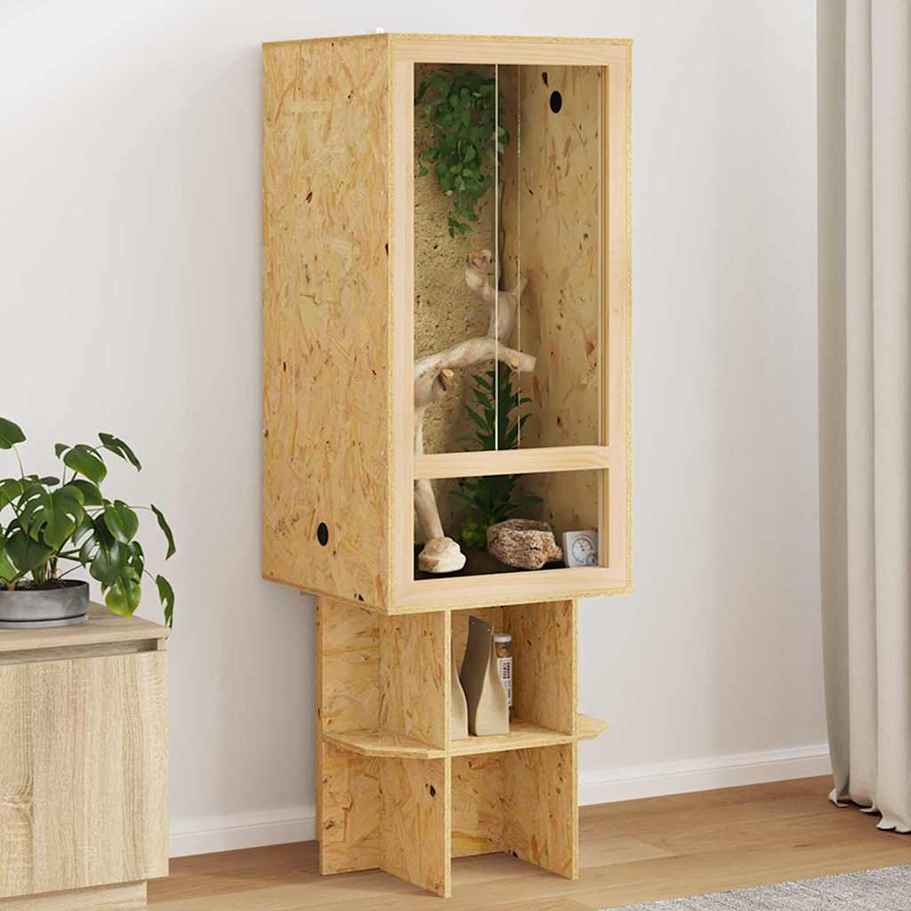 Terrarium Bruin 50 x 50 x 150 cm OSB – afbeelding 1