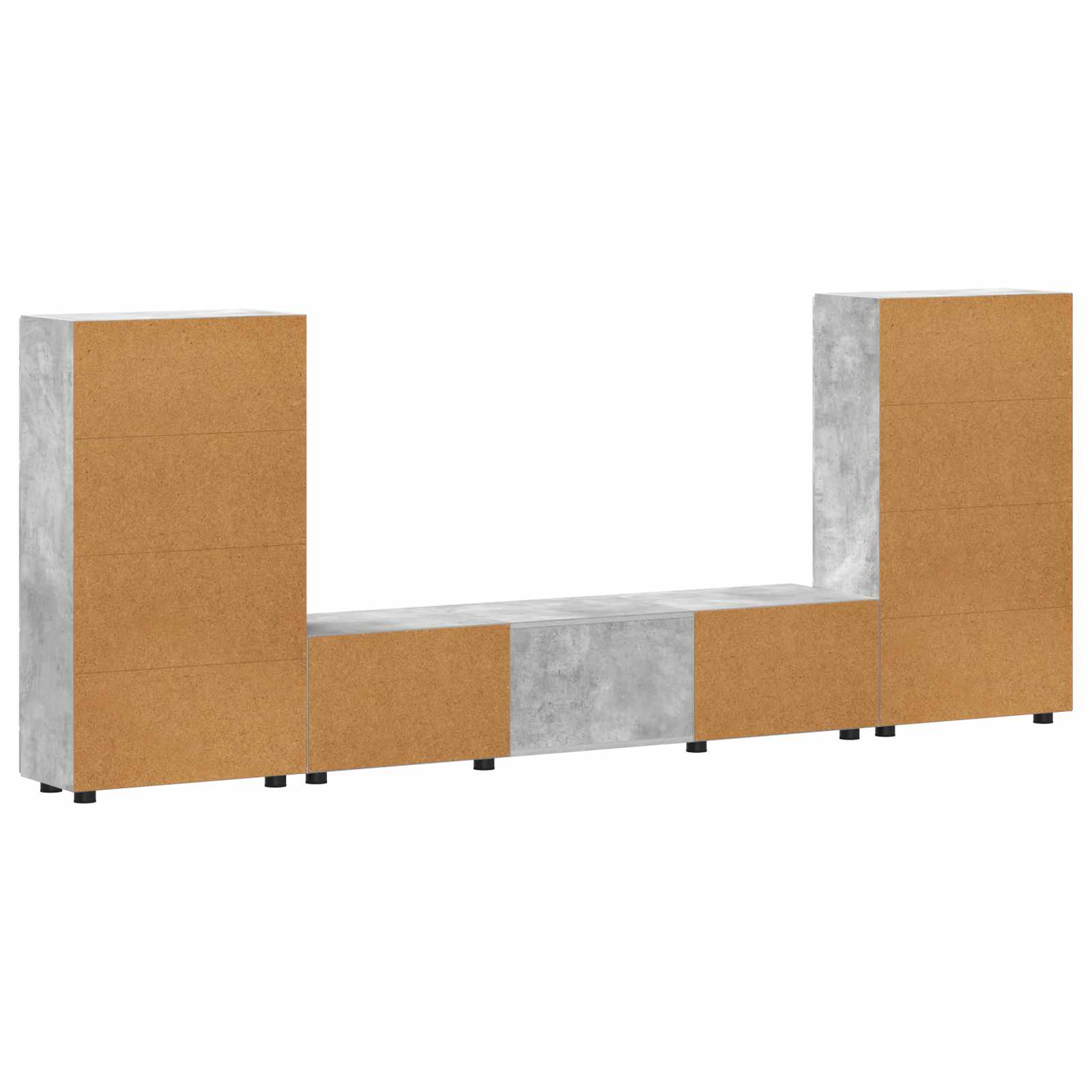 Tv-meubelset met lade FLORIN 3 pcs Beton Grijs Bewerkt hout – afbeelding 10