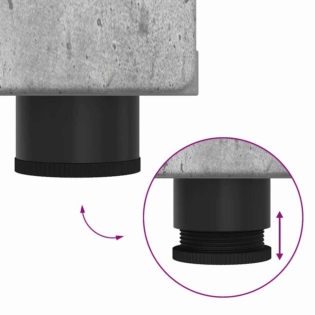 Tv-meubelset met lade FLORIN 3 pcs Beton Grijs Bewerkt hout – afbeelding 12
