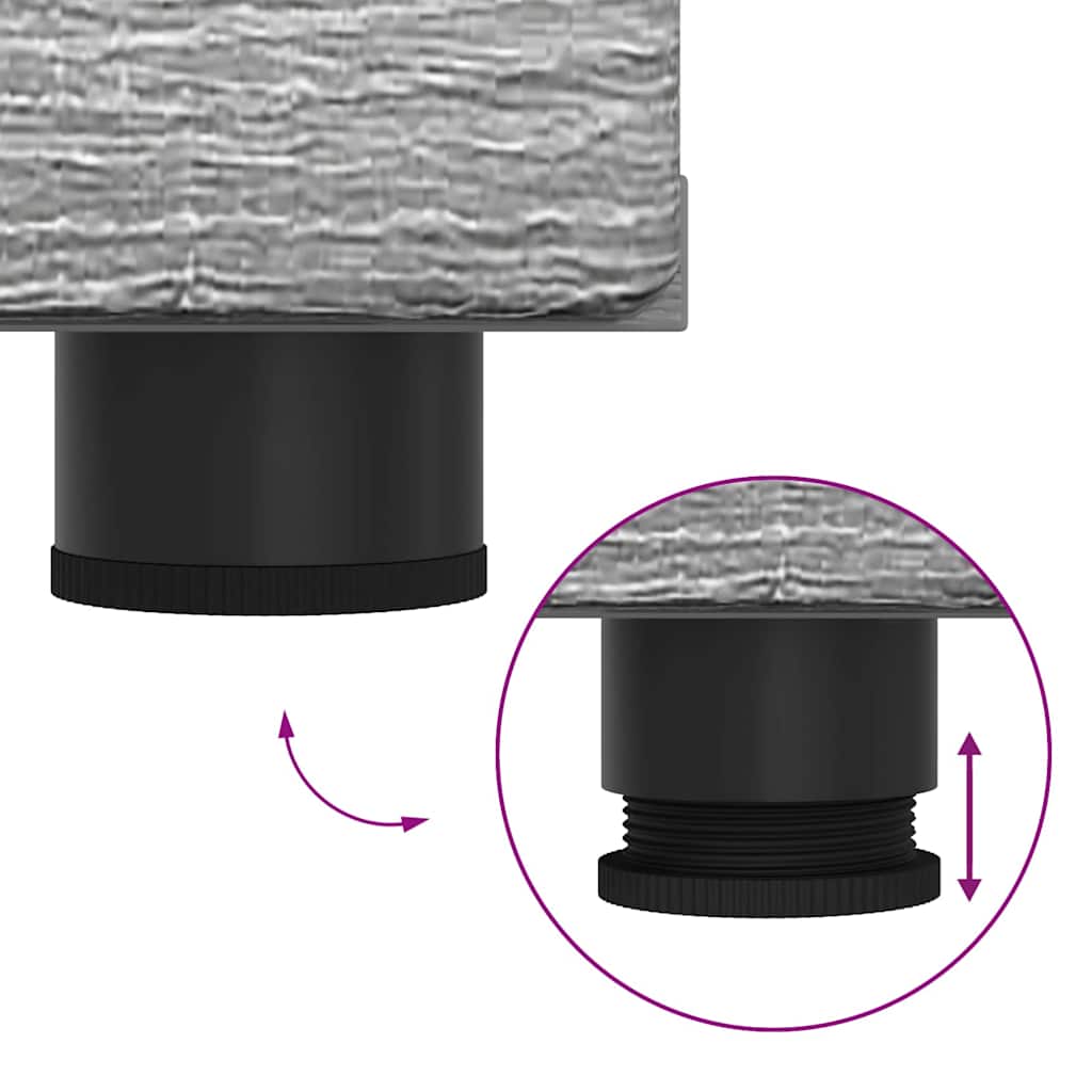 Tv-meubelset met lade FLORIN 3 pcs Grijs Sonoma Bewerkt hout – afbeelding 12